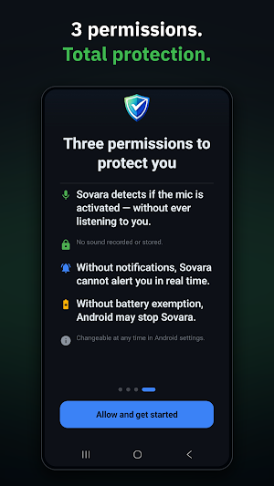 Sovara: Spy Alert Mic & Camera Screenshot 2