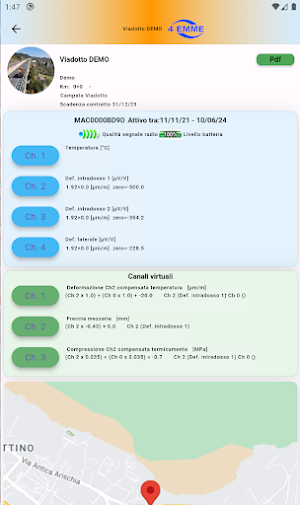 Bridge Monitoring Screenshot 3