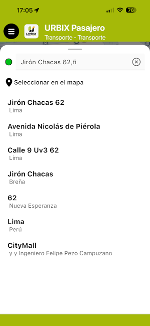 URBIX Pasajero Screenshot 2