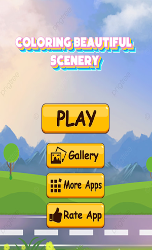 coloring beautiful scenery Screenshot 2