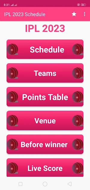 IPL 2023 Schedule Screenshot 1
