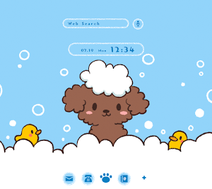Puppy Bath Time Theme +HOME Screenshot 0
