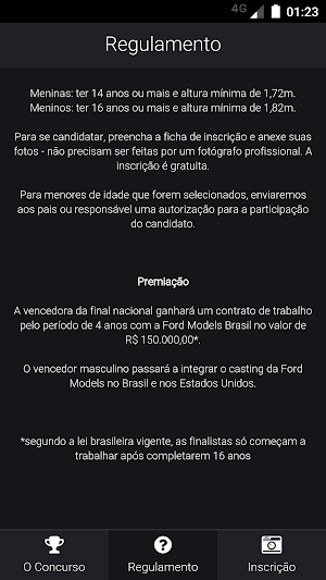 Ford Models Supermodel Brazil Screenshot 1