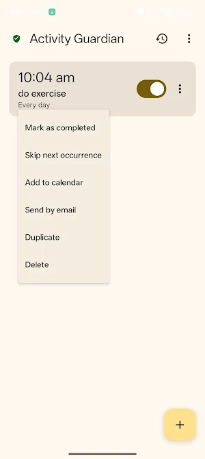 Activity Guardian: Voice Alarm Screenshot 2