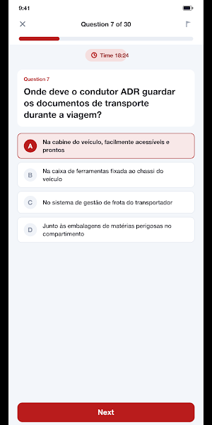 ADR Materias Perigosas QCM Screenshot 2