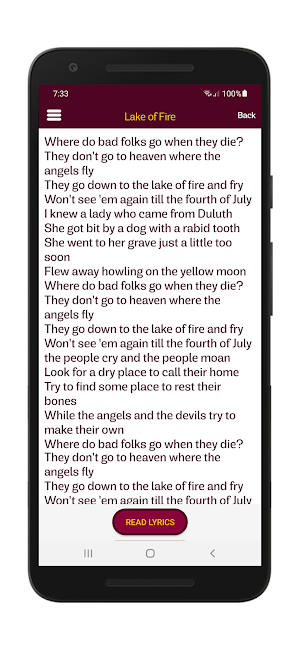 Nirvana Lyrics & Wallpapers Screenshot 3