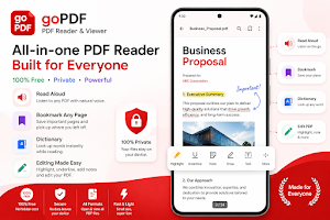 goPDF: PDF Reader & Viewer Screenshot 1