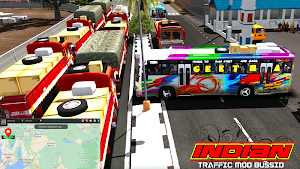 Indian Traffic Mod Bussid Screenshot 0