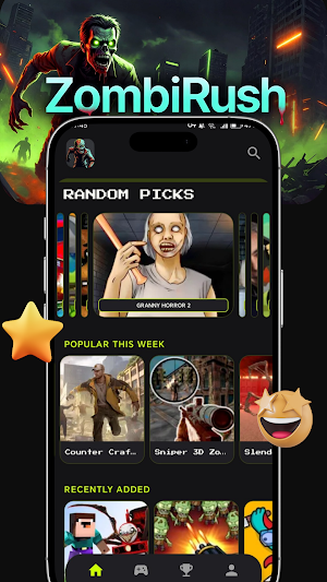 ZombiRush: Zombie Games Screenshot 0