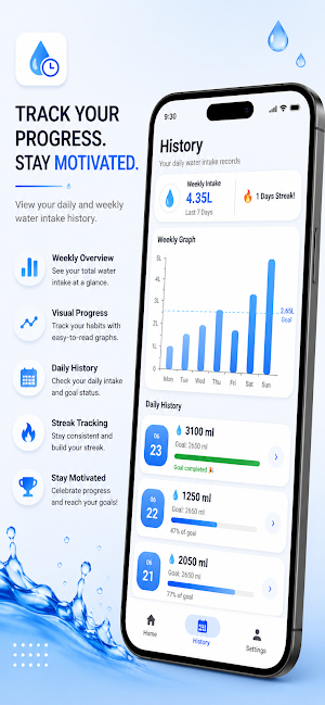 Water Reminder & Tracker Screenshot 3