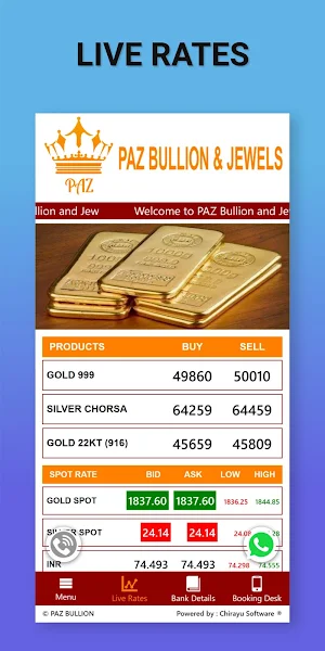 Paz Bullion Screenshot 0