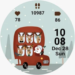 Christmas Animated Watch Face Screenshot 0