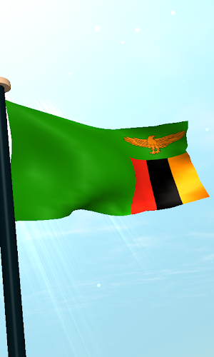 Zambia Flag 3D Live Wallpaper Screenshot 3