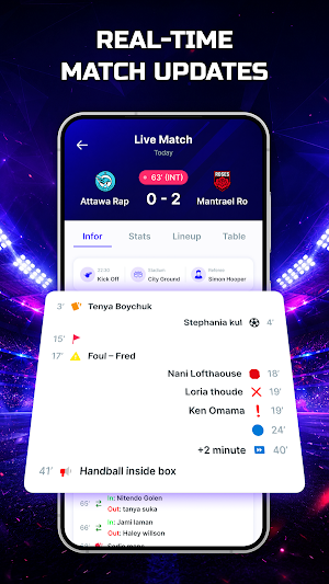 Football Live Score Zone Screenshot 1