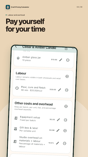 Craft Pricing Calculator Screenshot 3