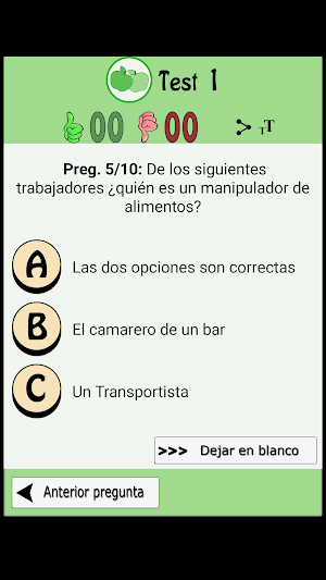 Manipulador De Alimentos Test Screenshot 3