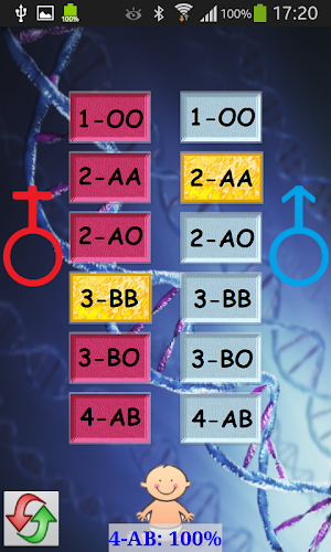 Baby Blood Type Predictor Screenshot 1