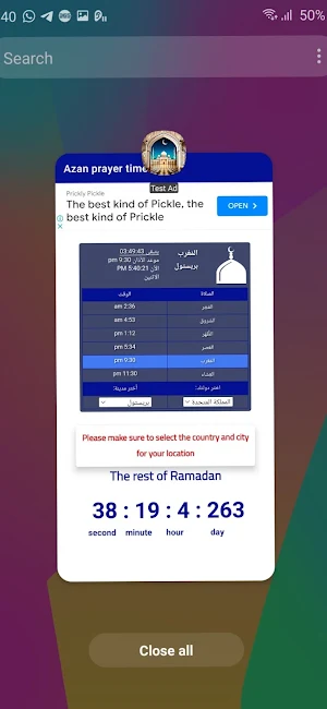 Prayer times Prayer times Azan Screenshot 2