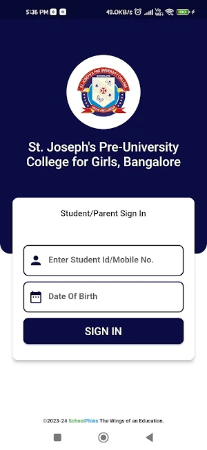 ST.JOSEPH'S PUC FOR GIRLS Screenshot 0