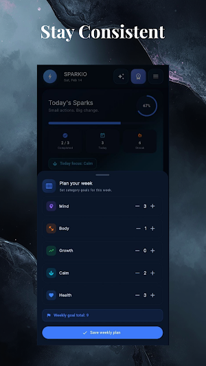 Sparkio: Build Better Habits Screenshot 2