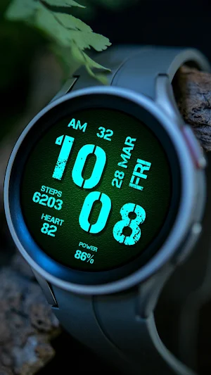 Digital Rapter Watch face Screenshot 3