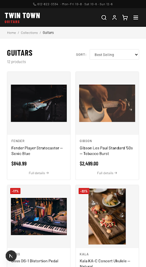 Twin Town Guitars Screenshot 1