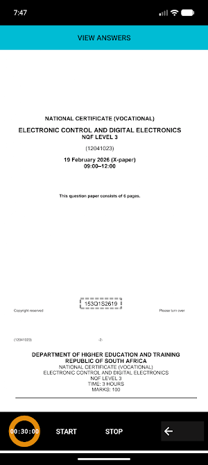 TVET NCV Electronic Control Screenshot 1