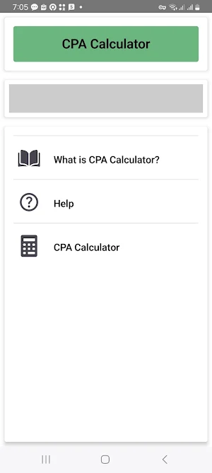 CPA Calculator Screenshot 0