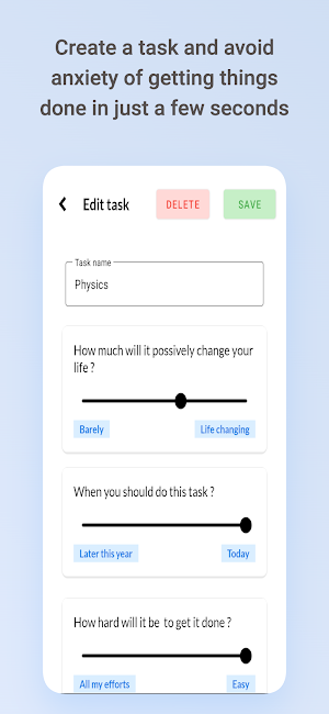 Priorities - To do list Screenshot 1