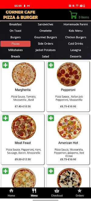 Corner Cafe Pizza Burger Screenshot 1