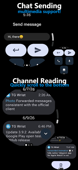 TG Wrist - Telegram WearOS Screenshot 3