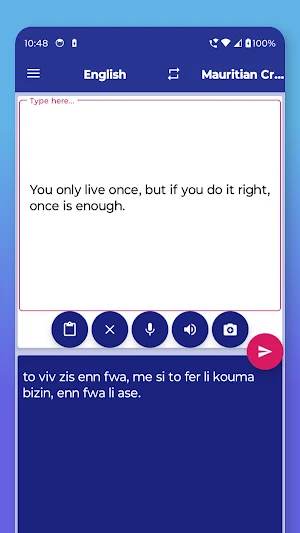 Mauritian Creole English Trans Screenshot 2
