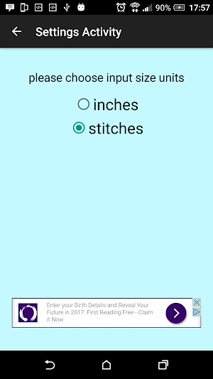 Cross Stitch Canvas Calculator Screenshot 3