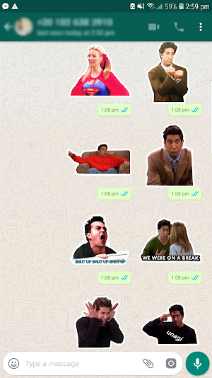 Friends TV Show Stickers for WhatsApp Screenshot 3