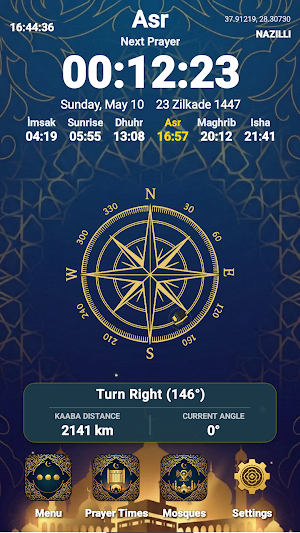 Ezan Nuru: Prayer Times Screenshot 0