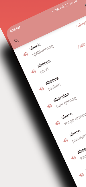 English - Uzbek Dictionary Screenshot 0