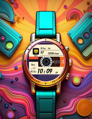 Cassette Wear OS Watch Face Screenshot 2
