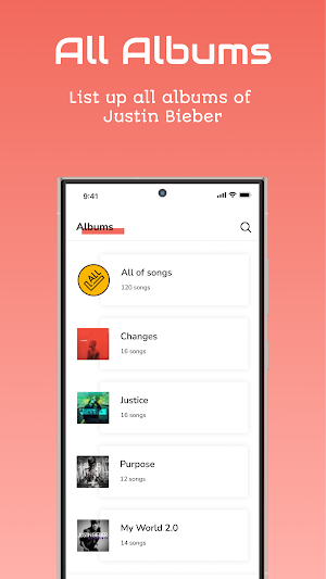 Justin Bieber Lyrics Screenshot 0