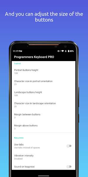 Programmers keyboard PRO Screenshot 3