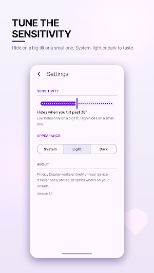 Privacy Display Screenshot 3