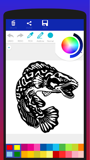 Snakehead Fish Coloring Book Screenshot 2