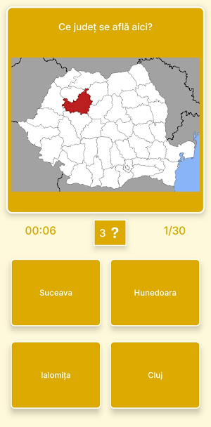Harta României: Geografie Quiz Screenshot 0