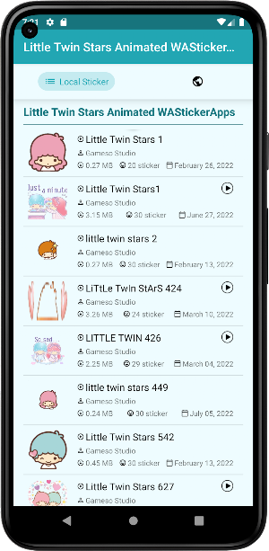 Little Twin Star WASticker GIF Screenshot 1