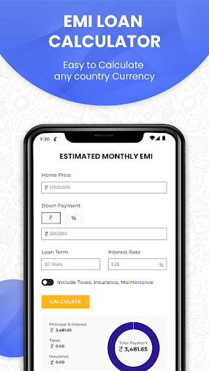 LoanCash : EMI Calculator Screenshot 1