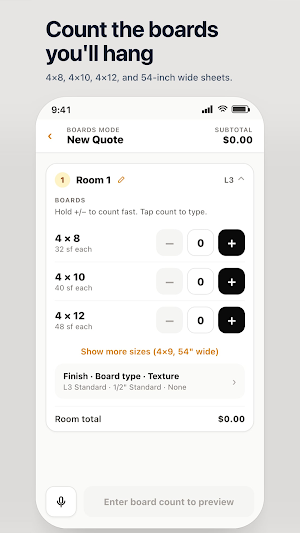 Drywall Pro: Quote & Estimate Screenshot 3