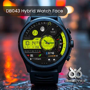 DB043 Hybrid Watch Face Screenshot 3