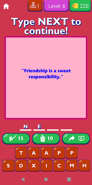 Friendship Quotes App Screenshot 1