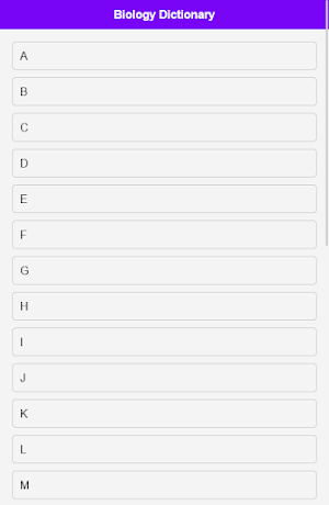 Biology Dictionary Screenshot 0