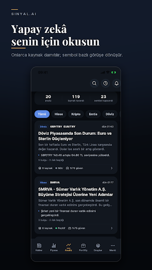 sinyal.ai - İlk Duyan Sen Ol Screenshot 1