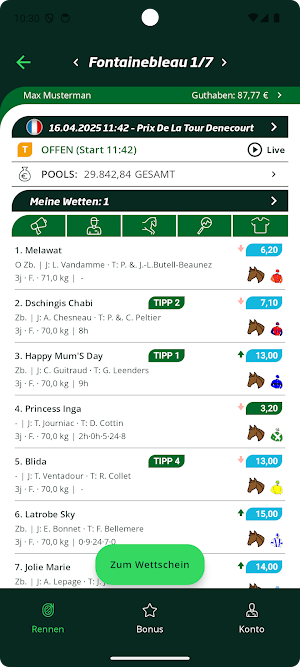 WETTSTAR Screenshot 2